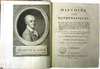 J. E. Montucla, Histoire des Math�matiques