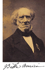 Ritratto di Giovanni Battista Amici con firma