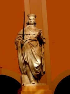 Modena: Palazzo Ducale, Statua di Borso d'Este